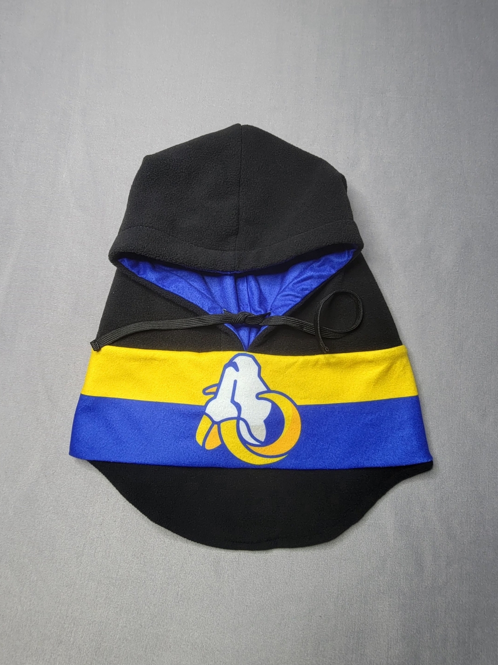 Foco Blue & Black Color Block Hood Hat